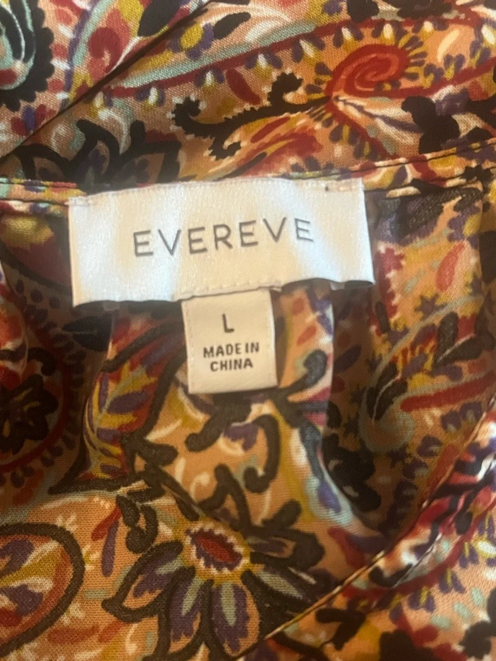 Evereve Sleeveless Paisley Camisole in Multi-Color - Picture 2 of 6